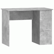 VidaXL Bureau Gris béton 100x55x75 cm Bois d'ingénierie Modèle Apex Panorama - gris 823028
