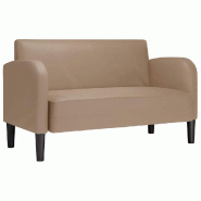 VidaXL Canapé causeuse cappuccino 110 cm similicuir Modèle AbriRustique 02 - 4100540