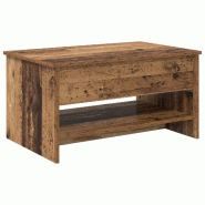 VidaXL Table basse Bois Ancien 80 x 50,5 x 41,5 cm Bois d'ingénierie Modèle Luna Premium - 880713