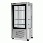 Vitrine réfrigérée négative Fixe 540L 4 faces vitrées SCAIOLA - Argent