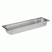 APS 81802 Bac gastro inox GN 2/4 - 53 x 16,2 cm, profondeur 6,5 cm - argenté inox 81802
