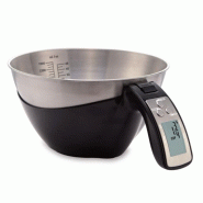 Balance de cuisine avec bol inox détachable Fackelmann - 3176238655019