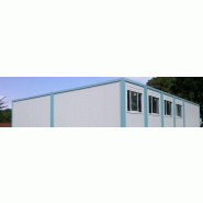 Bungalows de chantier / démontable / base vie / aménagé / ossature en plastique / parois en panneaux sandwich / isolé_1