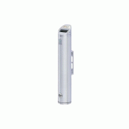 Cendrier mural - Tube en aluminium brossé - Contenance 2 litres - Dimensions ø 80 x 480 mm - Vidage par clapet_1