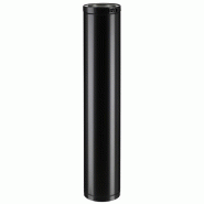 Element droit Noir Ø 150 Longueur 10 à 110cm / THERMINOX TI - 115cm