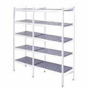 EURAST - Étagères en duralumin 5 niveaux - 1816x470x1700 mm - 18164500 - inox 18164500 EURAST - Étagères en duralumin 5 niveaux - 1816x470x1700 mm - 18164500 - inox 18164500