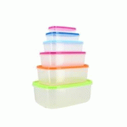 Menastyl - Set 6 Boites Hermetiques En Plastique Avec Couvercle Couleur - 3256391015896 Menastyl - Set 6 Boites Hermetiques En Plastique Avec Couvercle Couleur - 3256391015896
