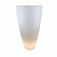 Pot de fleurs conique delight 200l éclairant - NATUREL - blanc 0669014881854 Pot de fleurs conique delight 200l éclairant - NATUREL - blanc 0669014881854