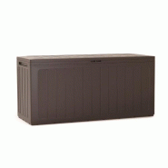 Prosperplast - Coffre de jardin Boardebox 280 litres en plastique couleur ocre foncé, dimensions : 116 x 43,3 x 55 cm - marron plastique ZA1212