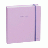 Quo Vadis - Agenda année scolaire - 2026-2027 - Exécutif Septembre Color - Multilingue - Pastel - Violet - 13 mois de août à août - 16x16 cm - vi