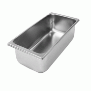 Schneider - Bac à glace, acier inoxydable, 330 x 165 x 80 mm - 3,3 L - inox 199619