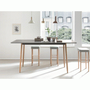 Table haute bois massif laqué Table haute bois massif laqué