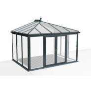 Véranda sur mesure BRIGHTON V4 - Version Vitrage sans Imposte Véranda sur mesure BRIGHTON V4 - Version Vitrage sans Imposte