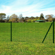 Vidaxl clôture euro acier 25 x 0,8 m vert 142387