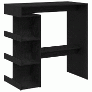 VidaXL Table de bar Chêne noir 100 x 48 x 101,5 cm Bois d'ingénierie Modèle Boréal Panorama Stella - 862705