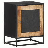 VidaXL Table de chevet 40x30x50 cm Bois de manguier brut - 323146