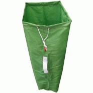 40 Sacs fond plat 90 litres lavables et réutilisables en polyester rayé 130gr/m2 - SFPLPEHRBCRG-DN01