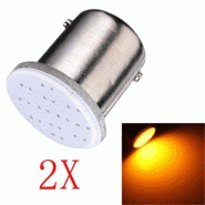 Ampoules p21w ba15s 1156 à led cob - orange  p21-1010 /2