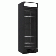 Armoire congélateur professionnel une porte vitrée noir 382 litres ... - P7464.0060