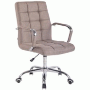 CLP Fauteuil de Bureau Deli Tissu Taupe - gris textile 1925307124 CLP Fauteuil de Bureau Deli Tissu Taupe - gris textile 1925307124