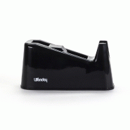 Dévidoir adhésifs 33 ou 66m - 21.5x8.5x10.6cm - métal noir - stabilité renforcée