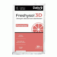 Détergent désodorisant désinfectant FRESHYSOL 3D - Dosette 20ml x 250 Pomelos - Daily K - 3700008344478