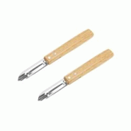Ensemble de 2 Eplucheurs Econome Nature 16 cm Nirosta - 3176239931921 Ensemble de 2 Eplucheurs Econome Nature 16 cm Nirosta - 3176239931921