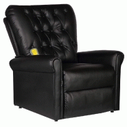 Fauteuil de massage Électrique confort relaxant massant dÉtente cuir artificiel rÉglable noir 1702026