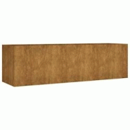 Helloshop26 - Jardinière bac lit surélevé plantes fleurs terrasse jardin de jardin 280 x 80 x 80 cm acier corten marron 02_0039423 - 3000218481650 Helloshop26 - Jardinière bac lit surélevé plantes fleurs terrasse jardin de jardin 280 x 80 x 80 cm acier corten marron 02_0039423 - 3000218481650