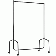 Helloshop26 - Portant Ă vĂȘtements sur roulettes 120 x 60 x 170 cm charge 140 kg roulettes 360° trĂšs pratique industriel en acier 21_0000104 - mĂ©t Helloshop26 - Portant Ă vĂȘtements sur roulettes 120 x 60 x 170 cm charge 140 kg roulettes 360° trĂšs pratique industriel en acier 21_0000104 - mĂ©t