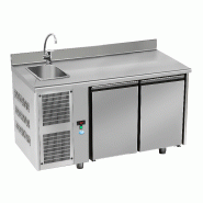 Meuble réfrigéré horizontal GN1/1 avec bac - Profondeur 700 mm - Froid ventilé - Groupe tropicalisé Meuble réfrigéré horizontal GN1/1 avec bac - Profondeur 700 mm - Froid ventilé - Groupe tropicalisé
