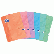 Oxford Lot de 40 Cahier Touch piqué 24x32, 96p./48 feuilles 90g/m², Séyès, coloris assortis (6) - 3020120100715