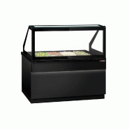 Saladette TORONTO - L1500 mm - Noire - 2 portes - 4x GN 1/1 - P900
