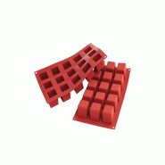 Schneider - Moule en silicone cubique, 35 x 35 x 35 mm - rouge silicone 115099