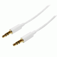 StarTech Cble Audio Stéréo Mini-Jack 3.5mm Slim de 1 m