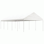 VidaXL Belvédère avec toit blanc 11,15x4,08x3,22 m polyéthylène Modèle Atlas Master Essence - blanc 3155513