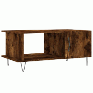 VidaXL Table basse chêne fumé 90x50x40 cm bois d'ingénierie Modèle Flex Stella - 829489