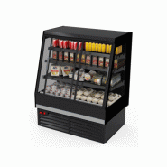 Vitrine réfrigérée semi-verticale MILANO à portes coulissantes - EORI-SVP-937, 937 mm x 900 mm x 1600 mm, 3 étagères + base, LED, EUROVITRINE