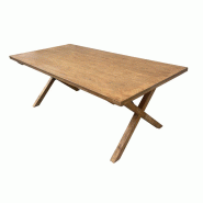Table pliante en bois rustique - Pieds en croix - R'X