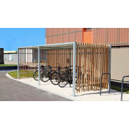 Abri vélo ouvert en bois durable, conçu selon vos besoins, idéal pour les entreprises, collectivités et hôtels