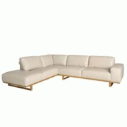 AC ANGEL CERDA Angel Cerdá Canapé d'angle gauche en cuir sable 6204C 316 x 252 x 82 - marron fourrure 8435631032014 AC ANGEL CERDA Angel Cerdá Canapé d'angle gauche en cuir sable 6204C 316 x 252 x 82 - marron fourrure 8435631032014