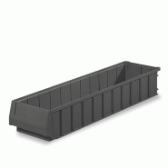 Bac divisible plastique 7L - 600x160x100 mm - Gerbable avec fond et parois pleines Bac divisible plastique 7L - 600x160x100 mm - Gerbable avec fond et parois pleines
