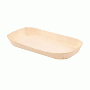 Barquette en bois de peuplier 14,5x7x1,3cm - par 50
