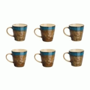 Bjorn Mug ISLAND 40cl - 6 pièces - Terre et mer - marron 3701488305812 Bjorn Mug ISLAND 40cl - 6 pièces - Terre et mer - marron 3701488305812