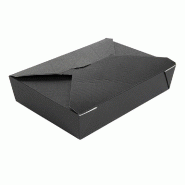 Boîte américaine The Pack carton nano micro 1470 ml 19,6x14x4,5cm noir - par 300
