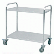 Chariot de transport en inox - 2 ou 3 plateaux - Plusieurs dimensions disponibles Chariot de transport en inox - 2 ou 3 plateaux - Plusieurs dimensions disponibles