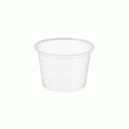 ECOLOMIQUE - 100 Pcs - Pot en plastique PET transparent - 60 ml, Diam: 6,5 cm, Hauteur: 2,8 cm - ECO210POPT2 - transparent plastique ECO210POPT2 ECOLOMIQUE - 100 Pcs - Pot en plastique PET transparent - 60 ml, Diam: 6,5 cm, Hauteur: 2,8 cm - ECO210POPT2 - transparent plastique ECO210POPT2