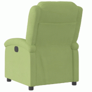 Fauteuil inclinable électrique vert clair velours Modèle Yervessa - 8721012167698