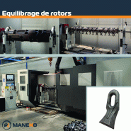 Forfait réparation rotor à manilles 1,20 m - 60 chapes - avec fléau 04-300061 - Prestation équilibrage