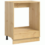 Helloshop26 - Armoire rectangulaire moderne de rangement salon 60 x 46 x 81 cm en pin massif miel 02_0058900 - Bois massif 3000240840159